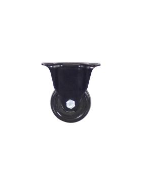Rotante FIJA NEGRA DE MANIPULACIÓN POLIURETANO DIÁMETRO 50 MM CARGA 40KG - S7PU 50 NEGRA