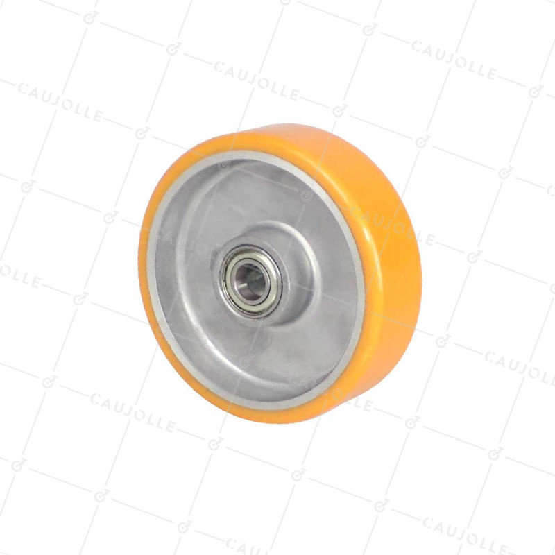 Rueda POLIURETANO INDUSTRIAL DIÁMETRO 125 MM CARGA 300 KG Cojinete DE BOLAS DE 15 MM - S2013 125/38 RB15 LM41