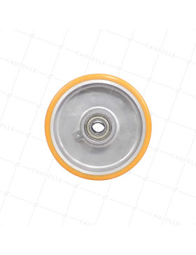 Rueda POLIURETANO INDUSTRIAL DIÁMETRO 125 MM CARGA 300 KG Cojinete DE BOLAS DE 15 MM - S2013 125/38 RB15 LM41