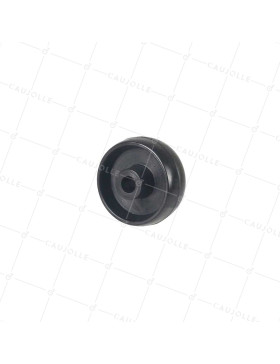 Rueda POLIAMIDA NYLON NEGRO DIÁMETRO 50 MM CARGA 100KG EJE 9 MM - 450 50/20 LM28 L9 NEGRO • Caujolle