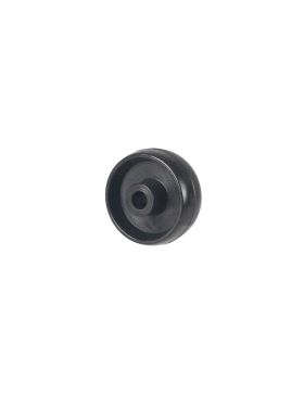 Rueda POLIAMIDA NYLON NEGRO DIÁMETRO 50 MM CARGA 100KG EJE 9 MM - 450 50/20 LM28 L9 NEGRO