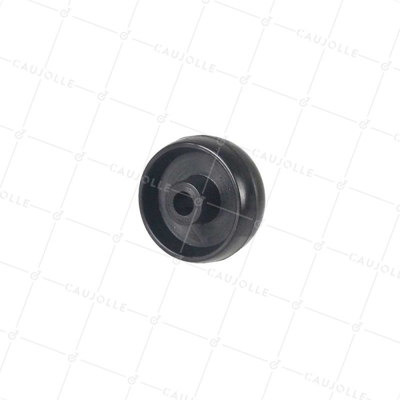 Rueda POLIAMIDA NYLON NEGRO DIÁMETRO 50 MM CARGA 100KG EJE 9 MM - 450 50/20 LM28 L9 NEGRO