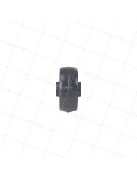 Rueda POLIAMIDA NYLON NEGRO DIÁMETRO 50 MM CARGA 100KG EJE 9 MM - 450 50/20 LM28 L9 NEGRO