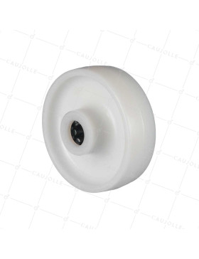 Rueda NYLON DIÁMETRO 125 MM CARGA 300 KG EJE 20 MM RODILLOS - S2450 125/40 LM60 RR20 • Caujolle