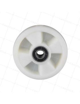 Rueda DE TRANSPALETTE EN NYLON RENFORCÉ DIÁMETRO 160 MM CARGA 500 KG Cojinete BILAS 20 MM - S2480 160X50 RB20-55