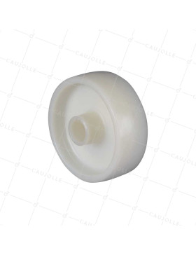 RUEDA NYLON DIÁMETRO 100 MM CARGA 100 KG EJE LISO DE 20 MM - S2450 100/37 LM46 L20 • Caujolle