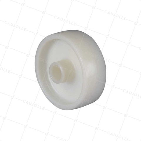 RUEDA NYLON DIÁMETRO 100 MM CARGA 100 KG EJE LISO DE 20 MM - S2450 100/37 LM46 L20 • Caujolle