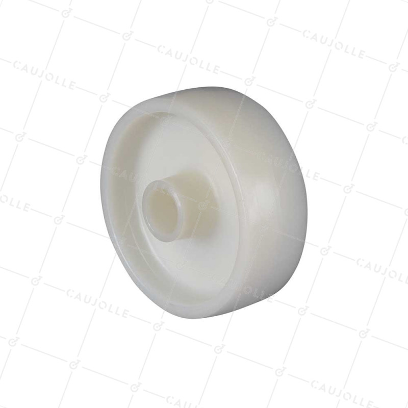RUEDA NYLON DIÁMETRO 100 MM CARGA 100 KG EJE LISO DE 20 MM - S2450 100/37 LM46 L20