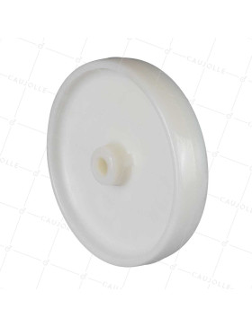 Rueda NYLON DIÁMETRO 250 MM CARGA 600 KG EJE 20 MM LISO - S2450 250/49 LM60 L20 • Caujolle