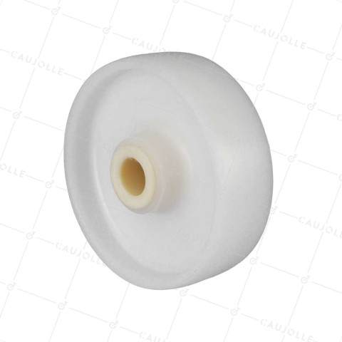 Rueda NYLON FUERTE CARGA DIÁMETRO 160 MM CARGA 200 KG EJE 25 MM LISO - S2450 160/50 LM60 L25 • Caujolle