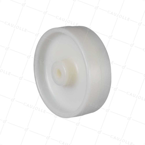 Rueda NYLON REFORZADO CARGA FUERTE DIÁMETRO 250 MM CARGA 250 KG EJE 12 MM LISO - S2450 125R/40 LM45 L12 • Caujolle