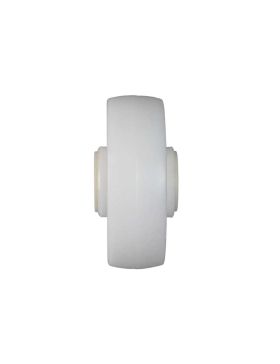 Rueda NYLON REFORZADA CARGA FUERTE DIÁMETRO 125 MM CARGA 200 KG EJE 20 MM LISO - S2450 125/40 LM60 L20
