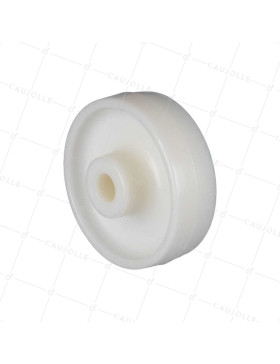 Rueda NYLON FUERTE CARGA DIÁMETRO 125 MM CARGA 400 KG EJE 20 MM LISO - S2460 125/40 LM60 L20 • Caujolle