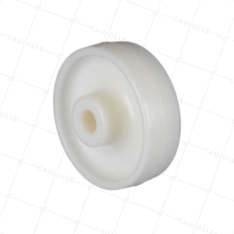 Rueda NYLON FUERTE CARGA DIÁMETRO 125 MM CARGA 400 KG EJE 20 MM LISO - S2460 125/40 LM60 L20 • Caujolle