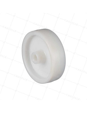 Rueda POLIPROPILENO DIÁMETRO 125 MM CARGA 100 KG EJE 12 MM LISO - S2450 125/36 LM45 L12 • Caujolle