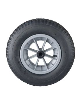 RUEDA DE CARRETILLA INFLABLE ULTRA REFORZADA PARA ALBAÑILES, DIÁMETRO DE 400 MM, CARGA DE 150 KG, EJE DE 20 MM - S1006 4PRP
