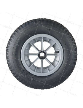 RUEDA DE CARRETILLA INFLABLE ULTRA REFORZADA PARA ALBAÑILES, DIÁMETRO DE 400 MM, CARGA DE 250 KG, EJE DE 25 MM - S1006 4PRP