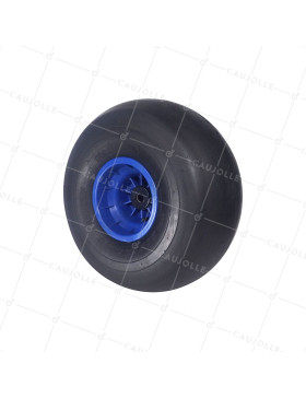 RUEDA DE BAJA PRESIÓN GIGANTE DIÁMETRO 545 CARGA 380 KG EJE 25 MM COJINETE NYLON- RUEDA BALÓN 21 PULGADAS RR25 • Caujolle