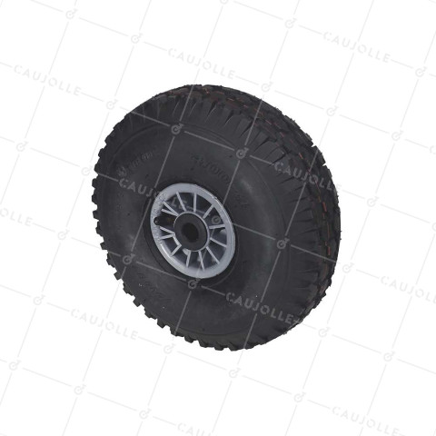RUEDA DE CARRETILLA INFLADA DIÁMETRO 300 MM CARGA 150KG Cojinete A BOLAS 15MM - S2700P 300 L20 PREMIUM (3.00-4) • Caujolle