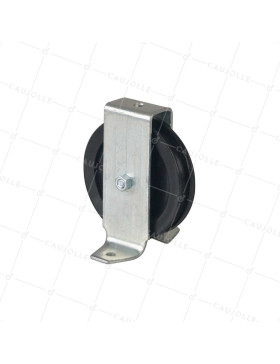 POLEA CON PATAS DIÁMETRO 70 MM CARGA 60 KG PARA CABLE DE 8 MM - PP70B • Caujolle