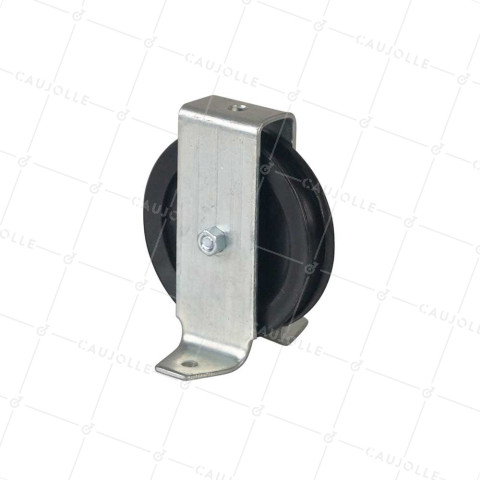 POLEA CON PATAS DIÁMETRO 70 MM CARGA 60 KG PARA CABLE DE 8 MM - PP70B • Caujolle