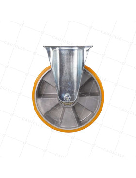Rotante FIJA DE POLIURETANO CON ARO DE ALUMINIO DIÁMETRO 200 MM CARGA 300KG - S75AR 200