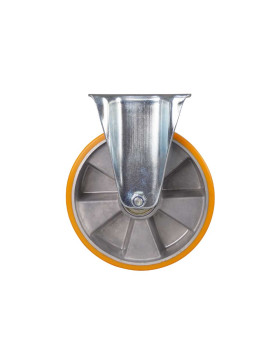 Rotante FIJA DE POLIURETANO CON ARO DE ALUMINIO DIÁMETRO 200 MM CARGA 300KG - S75AR 200
