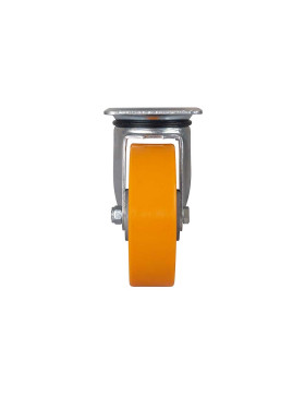 Rotante PIVOTANTE EN POLIURETANO CON ARO DE ALUMINIO DIÁMETRO 160 MM CARGA 300KG - S74AR 160