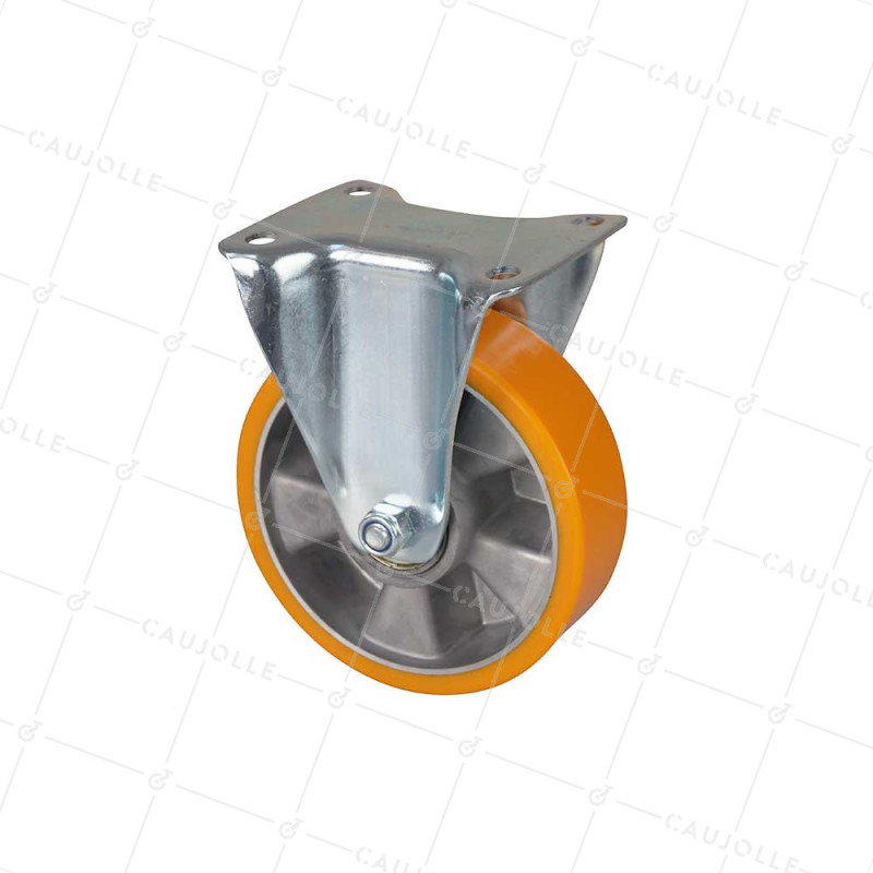 Rotante FIJA DE POLIURETANO CON LLANTA DE ALUMINIO DIÁMETRO 160 MM CARGA 300KG - S75AR 160