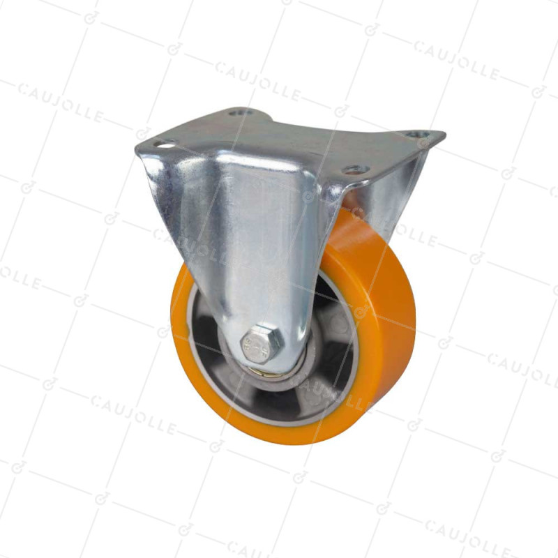 Rotante FIJA DE POLIURETANO CON LLANTA DE ALUMINIO DIÁMETRO 125 MM CARGA 350KG - S75AR 125