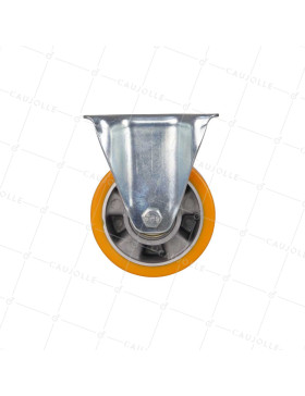 Rotante FIJA DE POLIURETANO CON LLANTA DE ALUMINIO DIÁMETRO 125 MM CARGA 350KG - S75AR 125